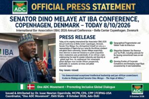 SENATOR DINO MELAYE AT THE INTERNATIONAL BAR ASSOCIATION CONFERENCE, COPENHAGEN, DENMARK – 8TH OCTOBER, 2026