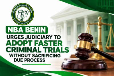 NBA Benin Urges Judiciary to Adopt Faster Criminal Trials Without Sacrificing Due Process